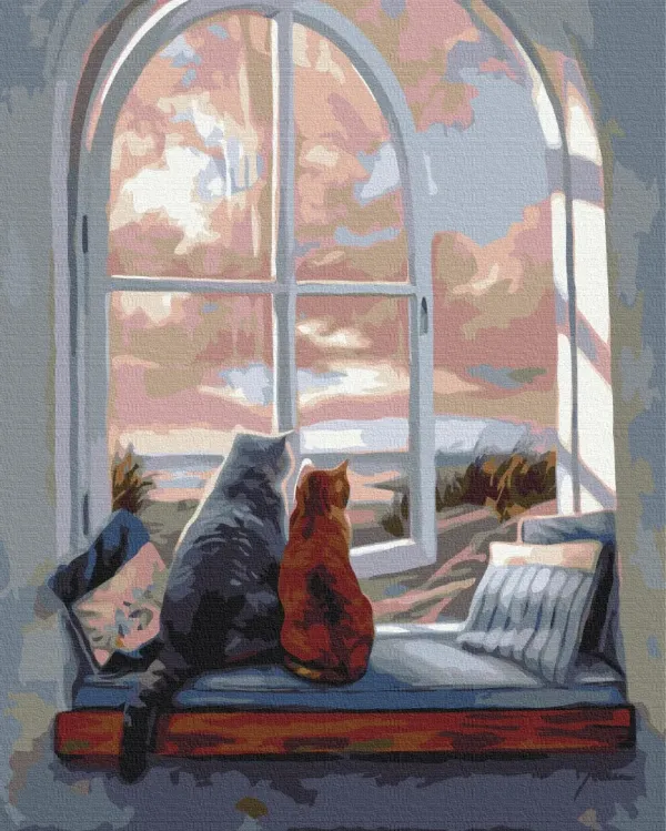 Картина за номерами "Пейзаж для котиків" BS52220 40×50 см