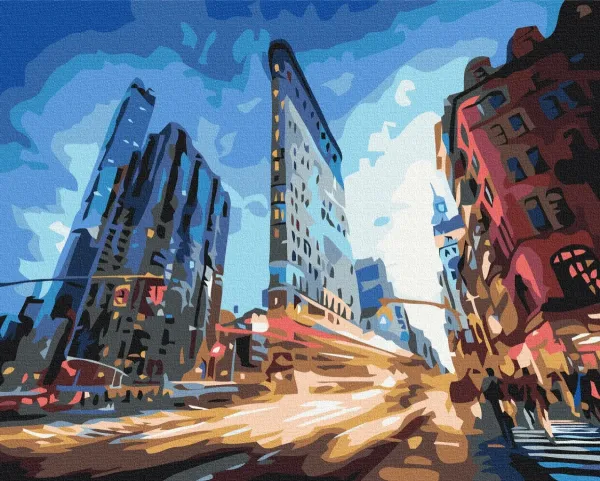Картина за номерами "Міське життя" BS25312L 48×60 см