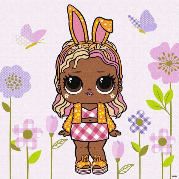 Картина по номерам "L.O.L. Surprise! HipHop4Lyfe BossBunny" KHO1103, 40х40 см 