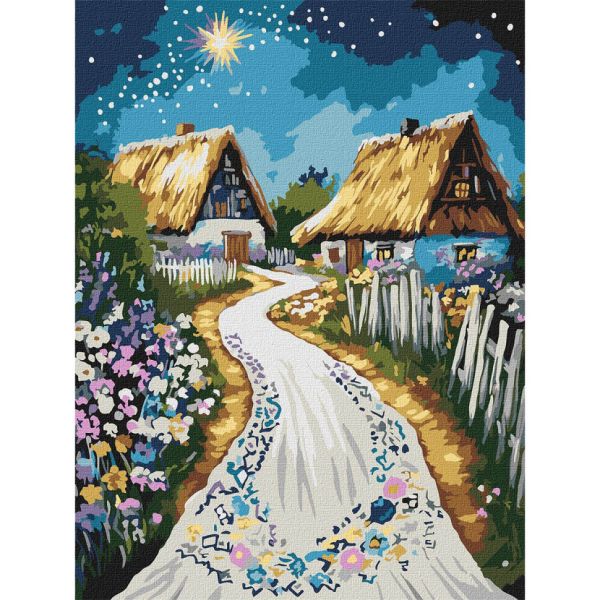 Картина по номерам "Хижина" KHO5161, 30x40 см