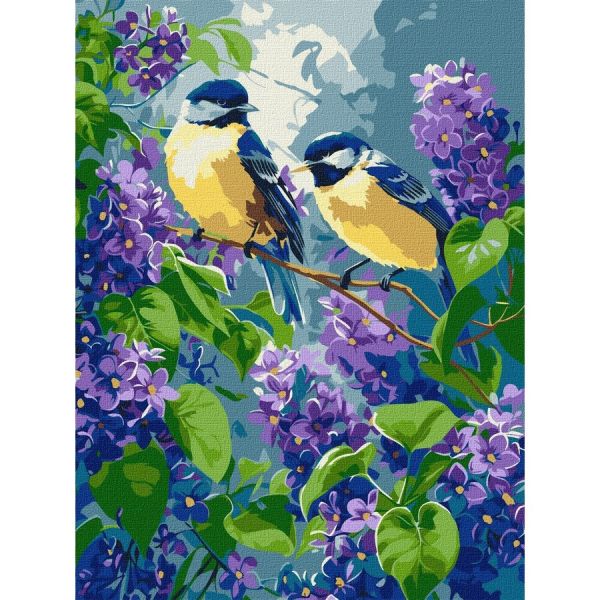 Картина по номерам "Весенний дуэт" ©art_selena_ua KHO6654, 30х40 см