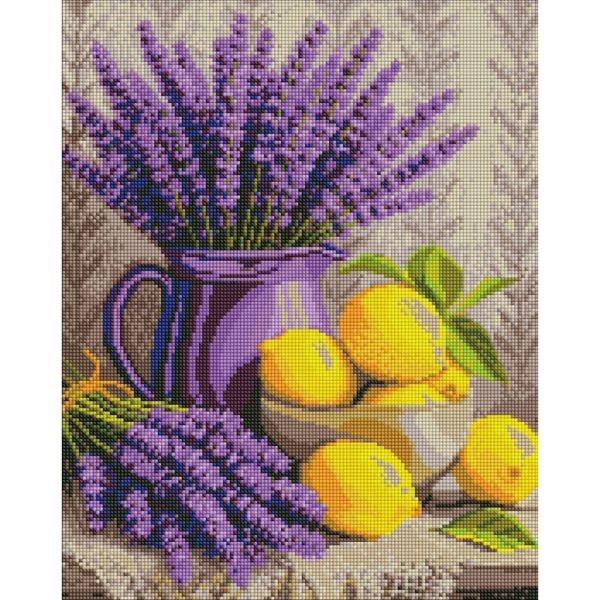 Алмазна мозаїка "Лаванда та лимони" ©art_selena_ua AMO20486, 40х50 см 