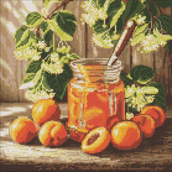 Алмазна мозаїка "Солодкий запас абрикос" ©art_selena_ua AMO20515, 40х40 см