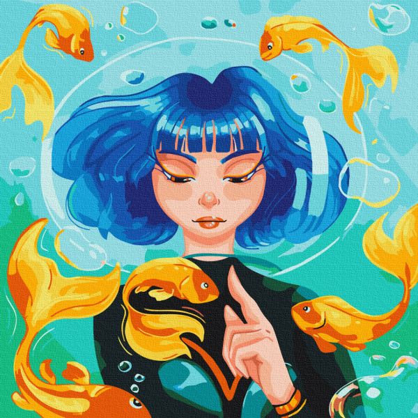 Картина по номерам "Подводная история @ artdi.ua"