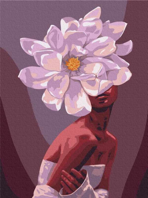 Картина по номерам "В обьятиях цветов"