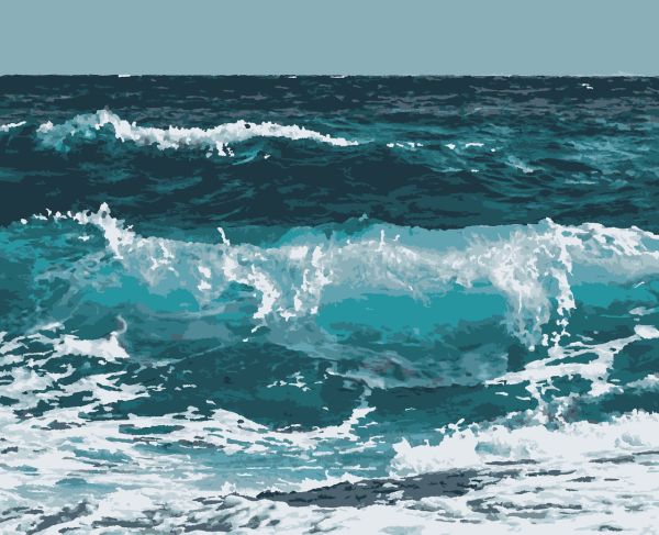 Картины по номерам "Воспоминания о море" 50*60 см