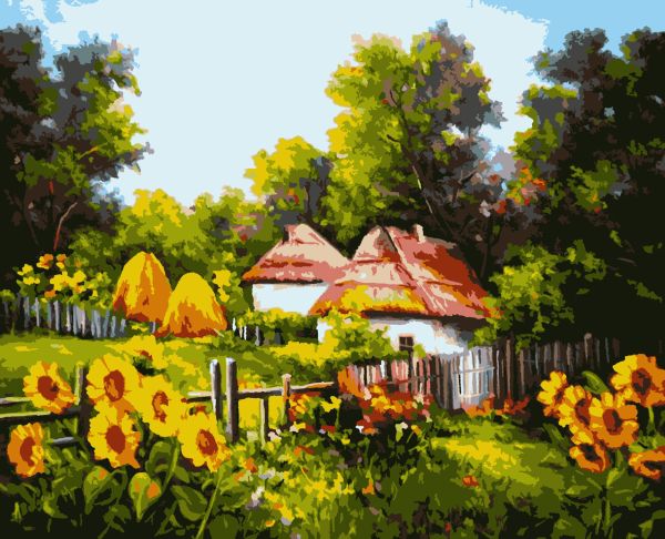 Картины по номерам "Украинскими тропами" 40*50 см