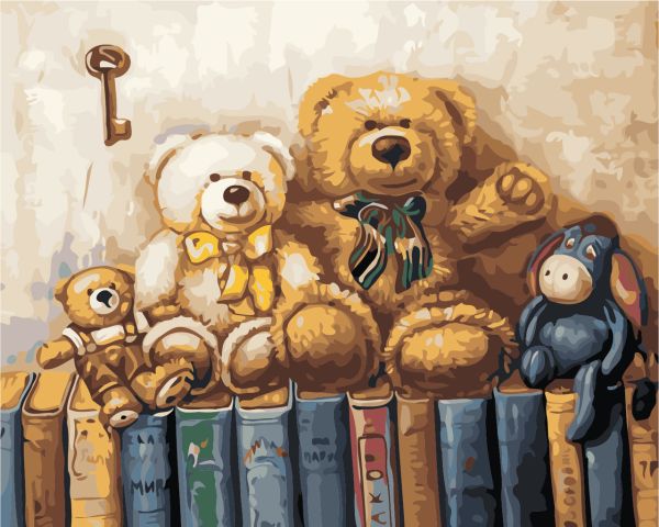 Картина по номерам "Игрушки" 40*50см