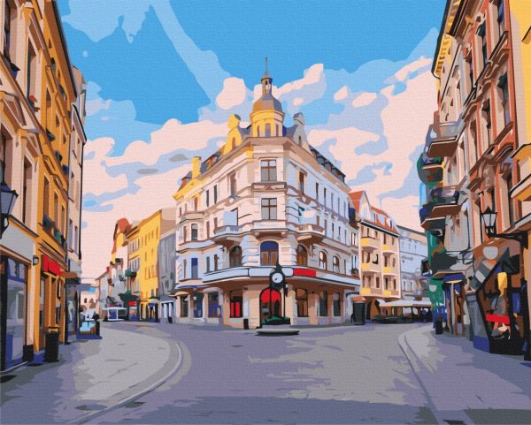 Премиуи картина по номерам "Улочками города Торунь"