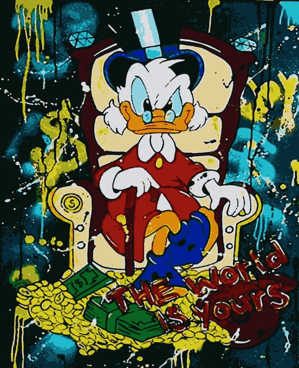 Картины по номерам "Скрудж Макдак" 40*50 см