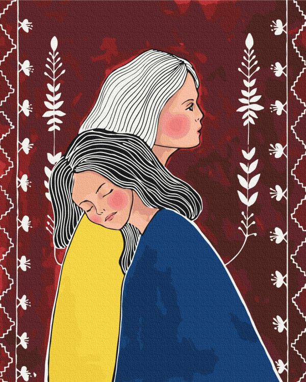 Картина по номерам "Сестры © ANNART"