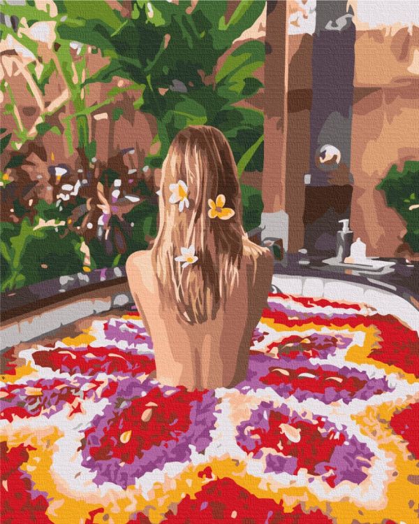 Премиуи картина по номерам "Цветок Бали"