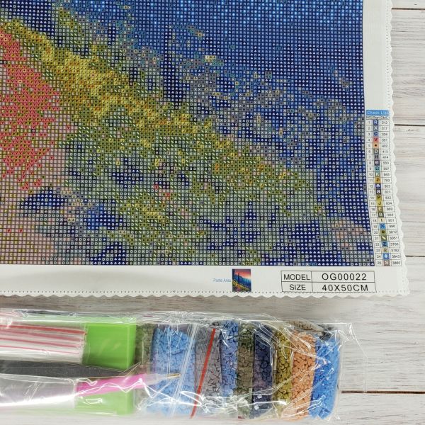 Алмазная мозаика алмазная выкладка Горный лес 50x40 OG00022SB