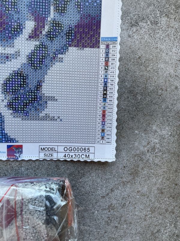 Алмазная выкладка алмазная выкладка Снежный барс 30x40