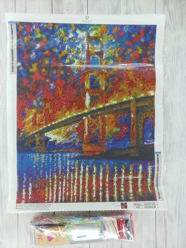 Алмазная вышивка алмазная мозаика Красочный мост 50x40 OG00100SB
