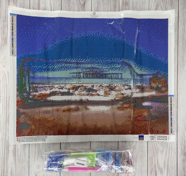 Алмазная вышивка алмазная мозаика Бунгало на воде 35x45 OG00089SB