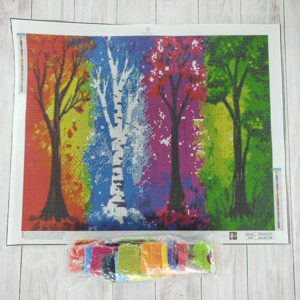 Алмазная вышивка алмазная мозаика Времена года 40x50 OG00223SB