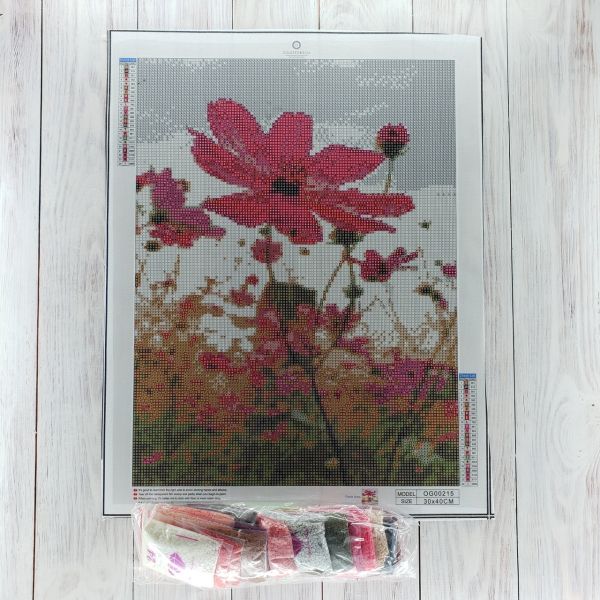 Алмазная вышивка алмазная мозаика Цветы на рассвете 40x30 OG00215SS