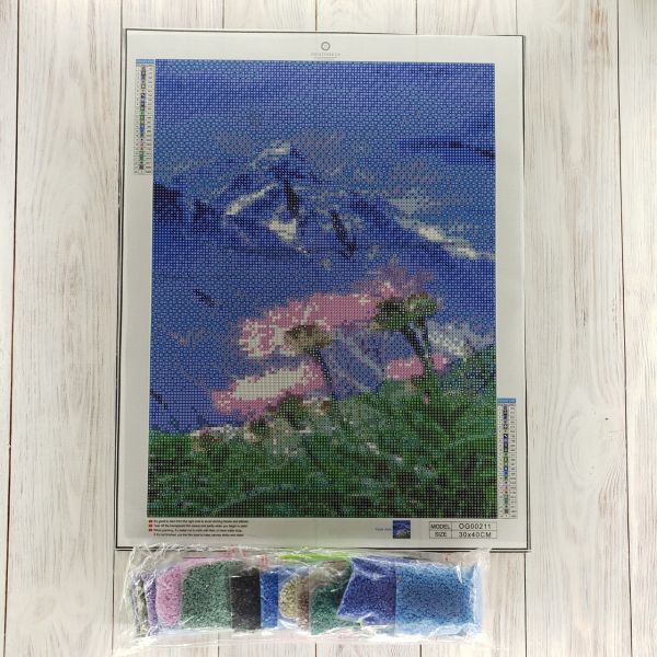 Алмазная вышивка алмазная мозаика Дикие цветы 40x30 OG00211SS