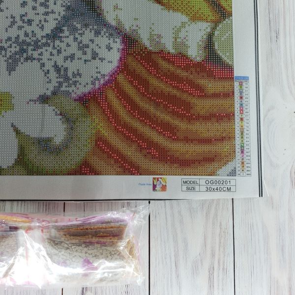 Алмазная вышивка алмазная выкладка Тропические фрукты 30x40 OG00201SS
