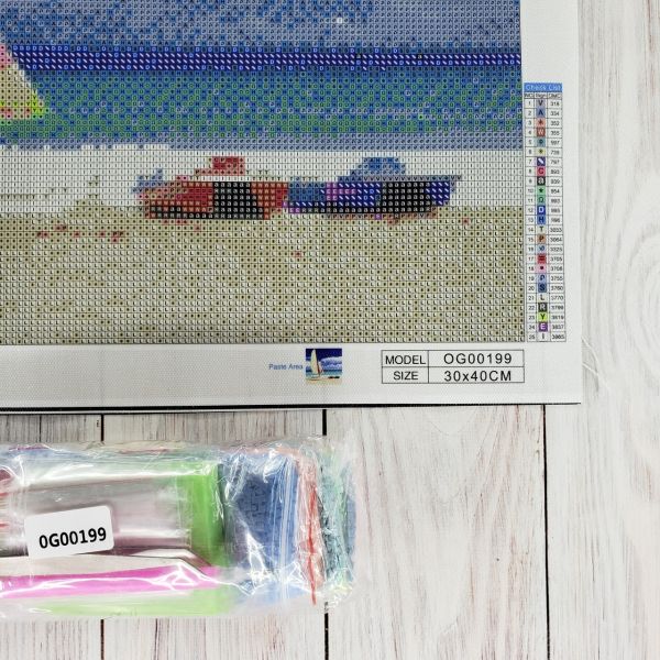 Алмазная вышивка алмазная выкладка Динги 30x40 OG00199SS