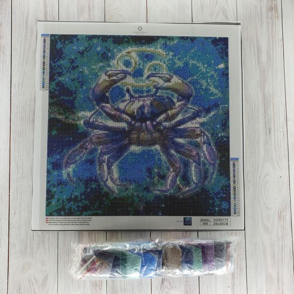 Алмазна вишивка алмазна викладка Рак 35x35 OG00175SS