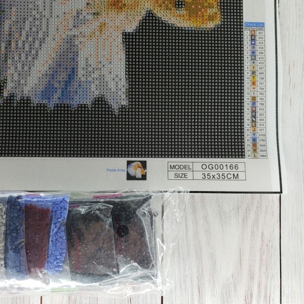 Алмазная вышивка алмазная выкладка Золотая рыбка 35x35 OG00166SS