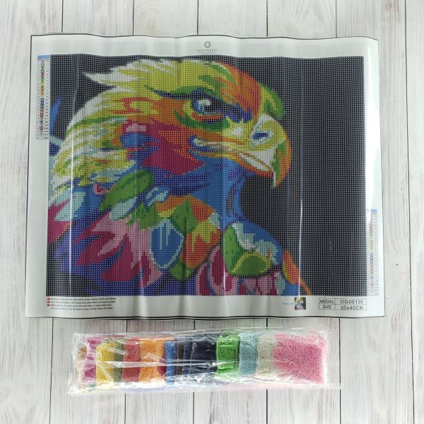 Алмазная вышивка алмазная мозаика Красочный Орёл 30x40 OG00136SS