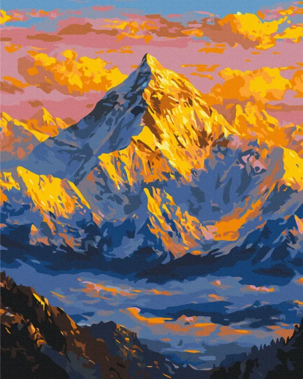 Картина за номерами "Сонце над горами" BS54490 40×50 см