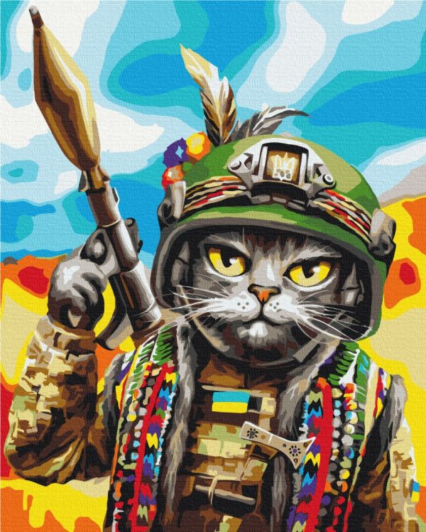 Картина по номерам "Кот Гуцул ©Марианна Пащук"