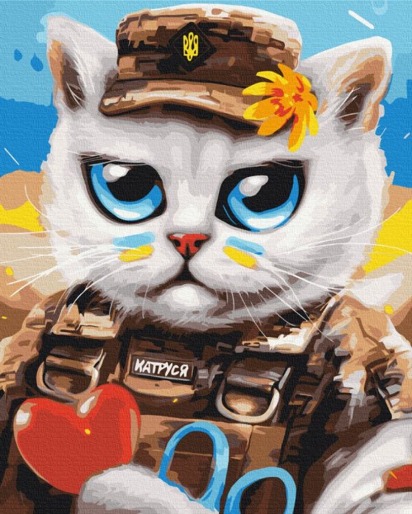 Картина по номерам "Котик врач ©Марианна Пащук"