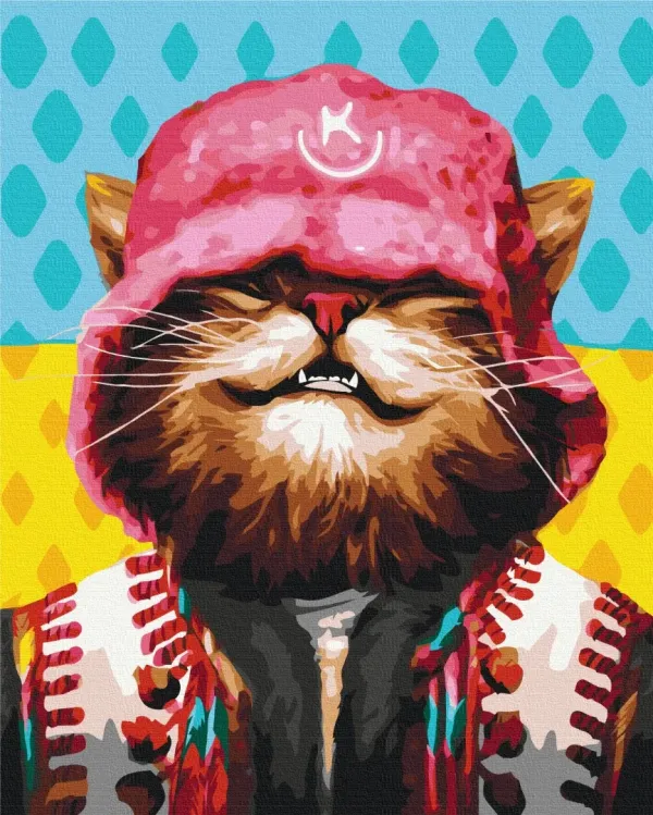 Картина за номерами "Котик Kalush ©Маріанна Пащук" BS53159 40×50 см