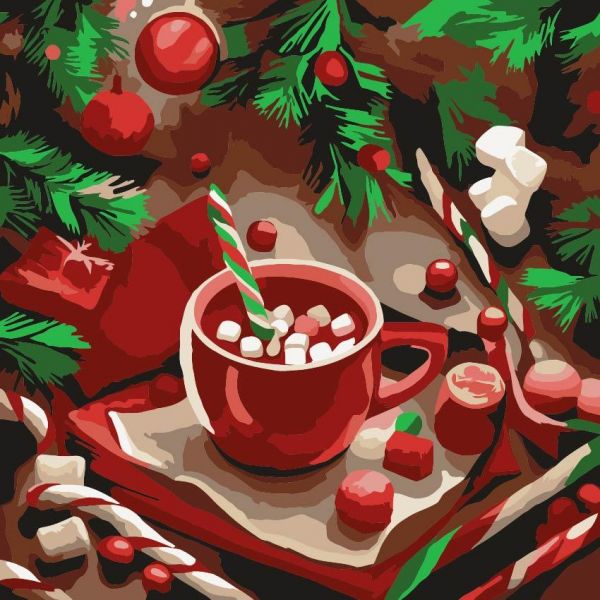 Картина за номерами 30*30см Какао