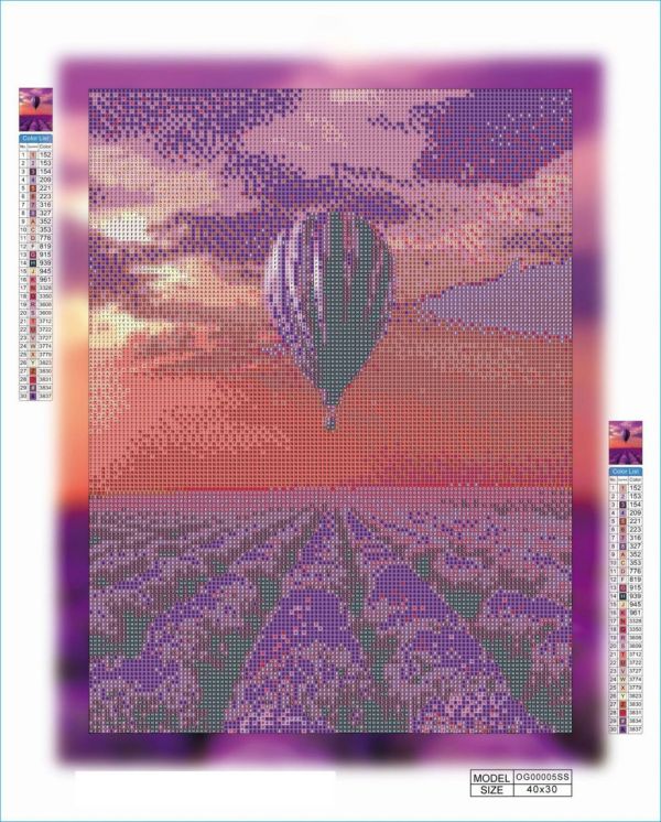 Алмазная мозаика алмазная вышивка Воздушный шар 40x30 OG00005SS