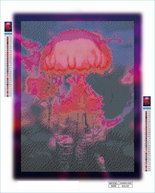 Алмазная мозаика алмазная вышивка Медуза 40x30 OG00010SS
