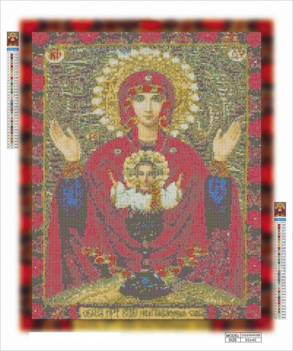 Алмазна мозаїка алмазна викладка Ікона Богородиця 2 50x40 OG00045SB