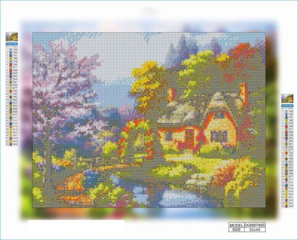 Алмазная выкладка алмазная выкладка Уютный дом 30x40 OG00074SS
