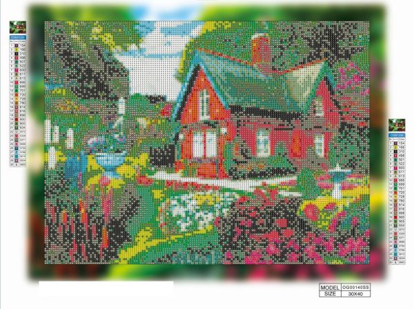 Алмазна вишивка алмазна мозаїка Затишний будинок 30x40 OG00140SS
