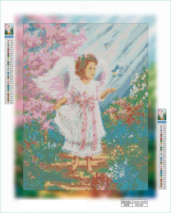 Алмазная вышивка алмазная мозаика Ангел 40x30 OG00159SS