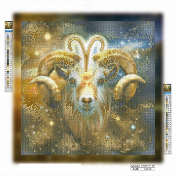 Алмазна вишивка алмазна викладка Овен 35x35 OG00171SS
