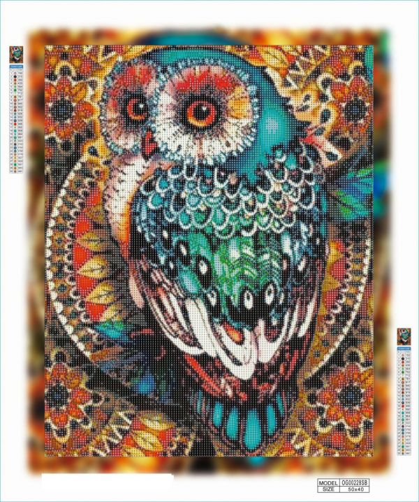 Алмазная мозаика алмазная выкладка Сказочная сова 50x40 OG00228SB
