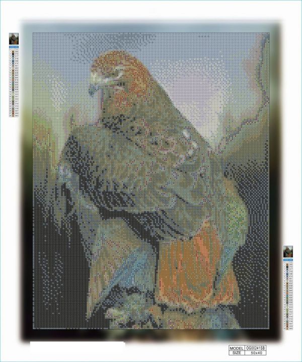 Алмазная выкладка алмазная мозаика Хищная птица 50x40 OG00241SB