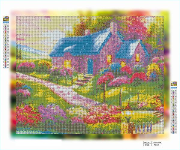 Алмазна вишивка алмазна мозаїка Будинок із дитинства 40x50 OG00249SB