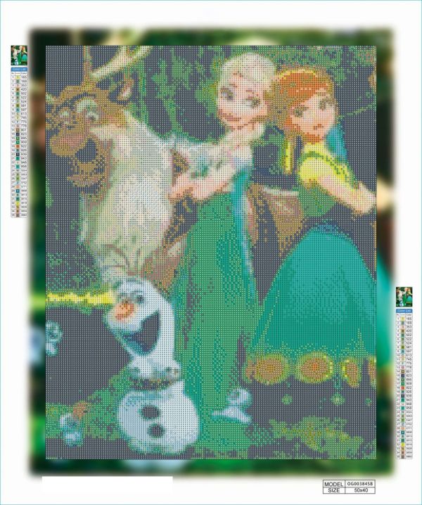 Алмазная выкладка алмазная выкладка Холодное сердце 50x40 OG00384SB
