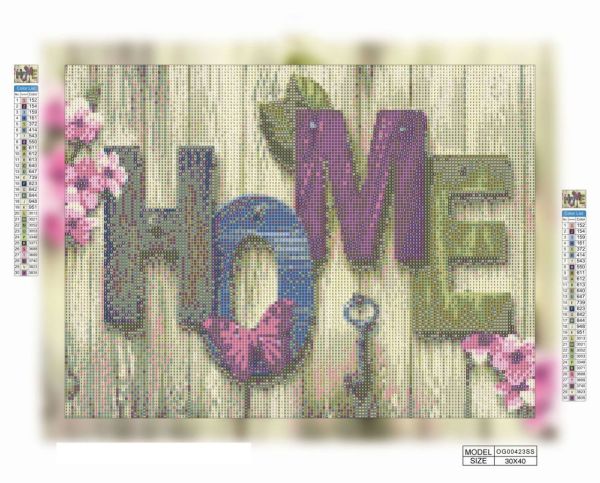 Алмазна мозаїка алмазна вишивка HOME 30x40 OG00423SS