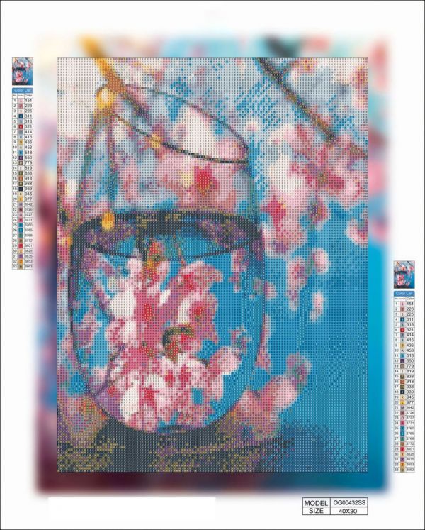 Алмазная мозаика алмазная вышивка Цвет в бокале 40x30 OG00432SS