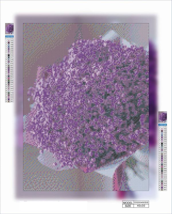 Алмазная мозаика алмазная выкладка Гипсофила 40x30 OG00490SS