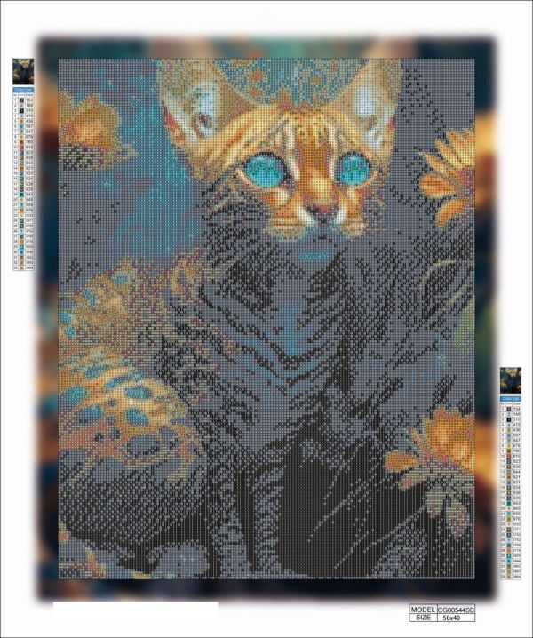 Алмазная мозаика алмазная выкладка Сказочный кот 50x40 OG00544SB