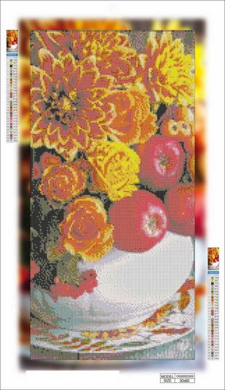 Алмазная мозаика алмазная вышивка Натюрморт 2 60x30 OG00553SS