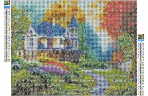 Алмазная выкладка алмазная выкладка Сказочный дворик 30x40 OG00066SS